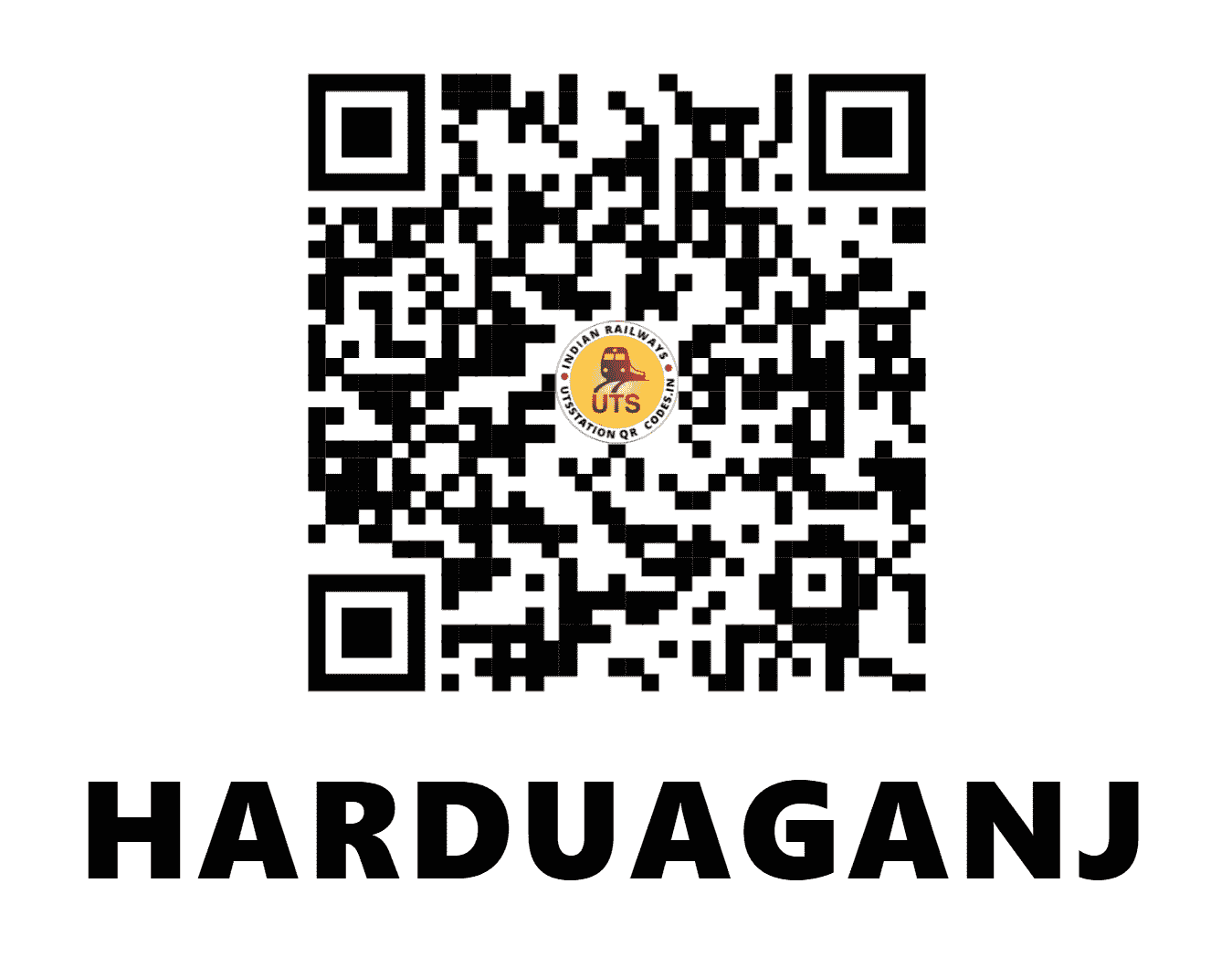 UTS QR Code for HARDUAGANJ - HGJ (NC - UTTAR PRADESH)
